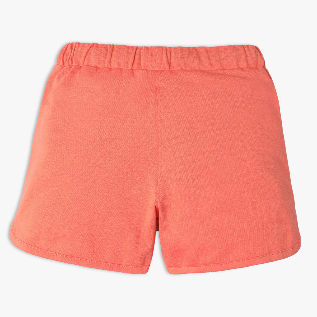 Girl's Regular Fit Solid Mid Rise Shorts