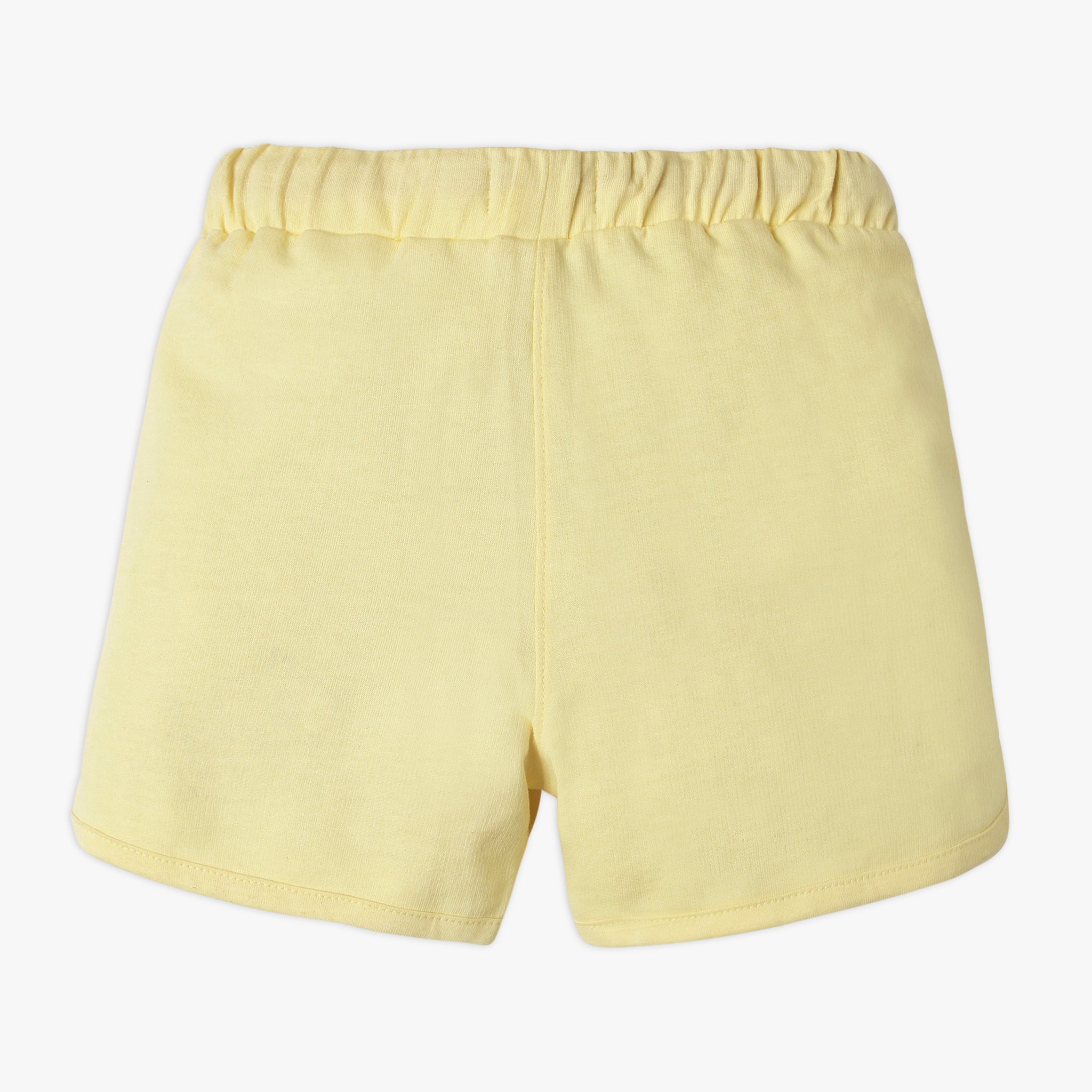 Girl's Regular Fit Solid Mid Rise Shorts