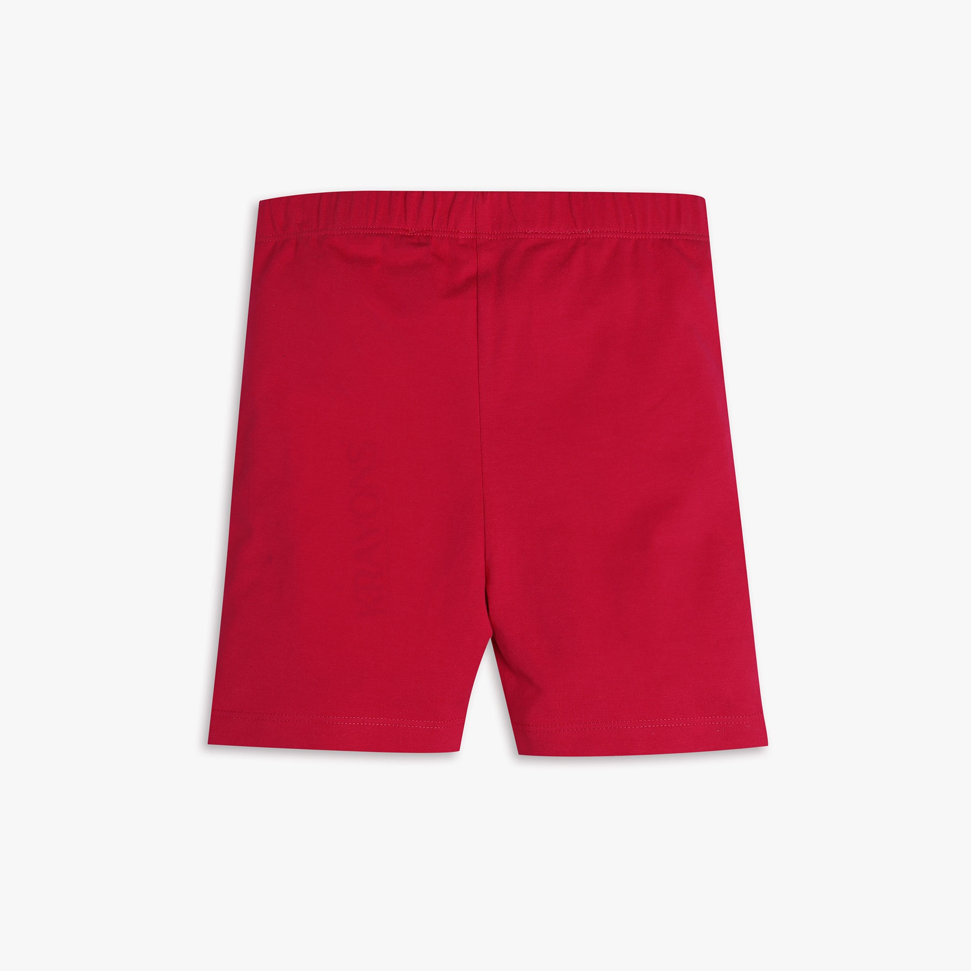 Girls Regular Fit Solid Mid Rise Shorts