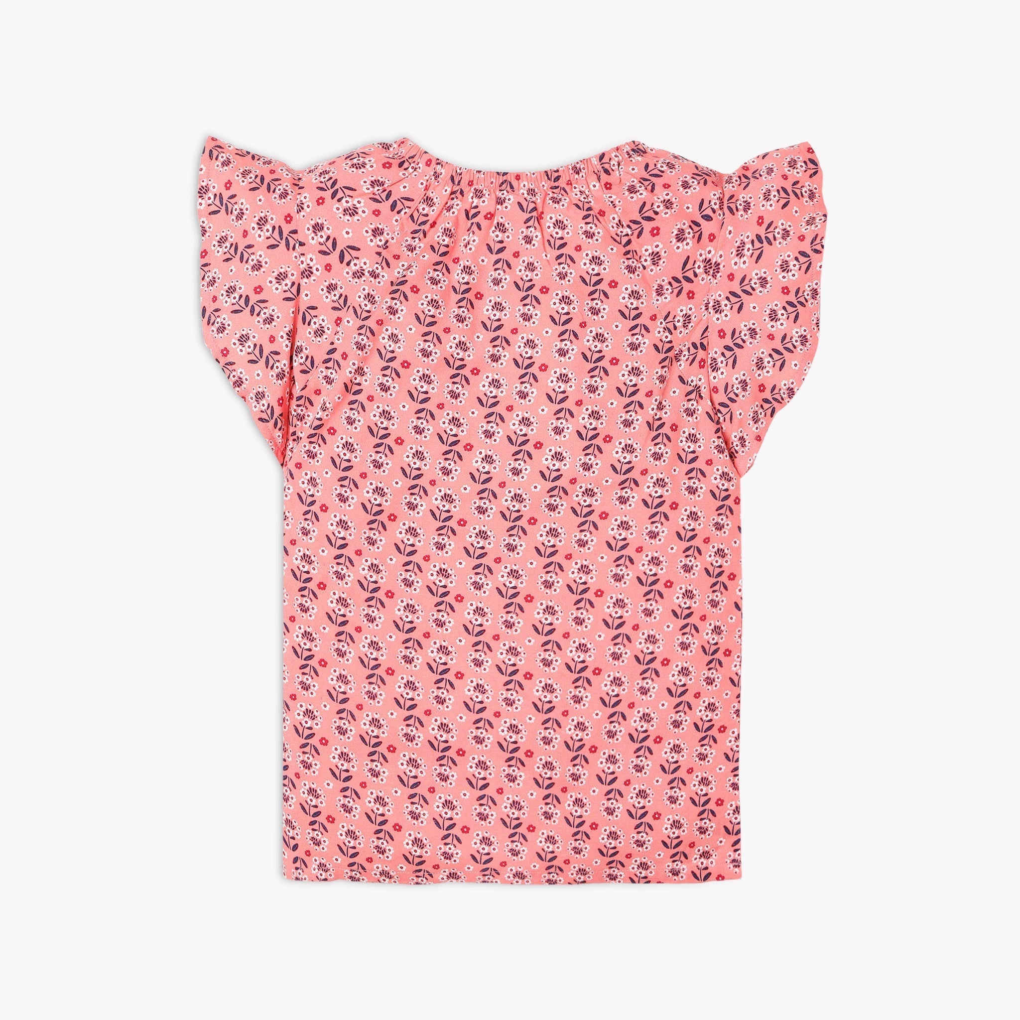 Girl Wearing Girl's Regular Fit Printed Top