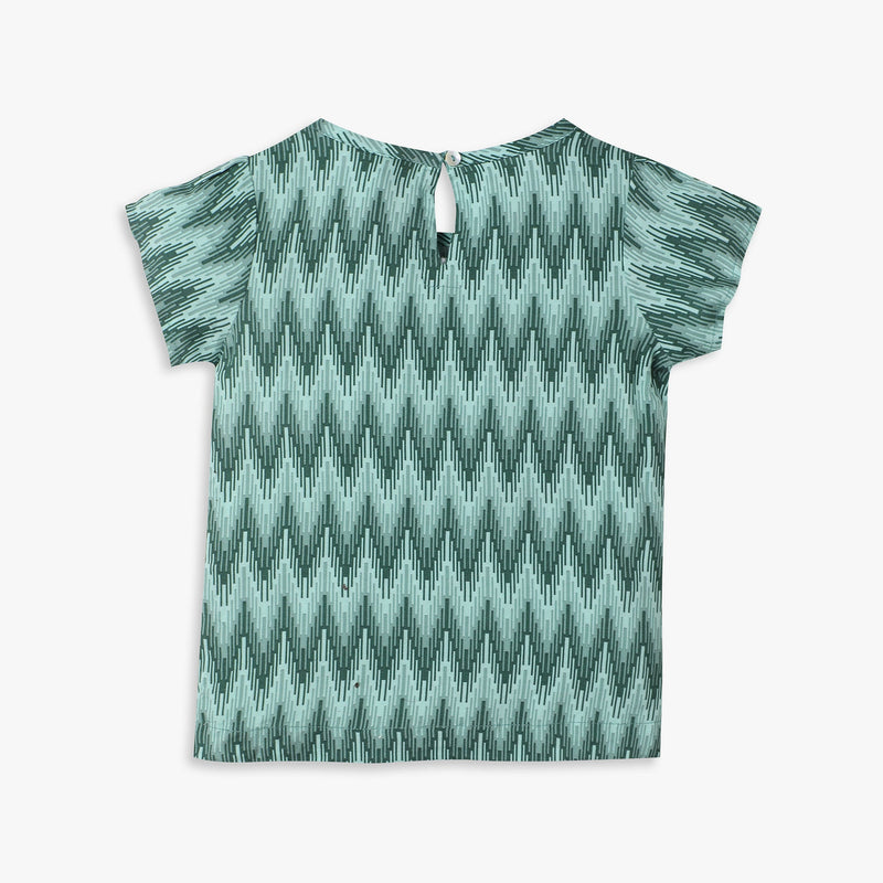 Girl's Regular Fit Printed Top