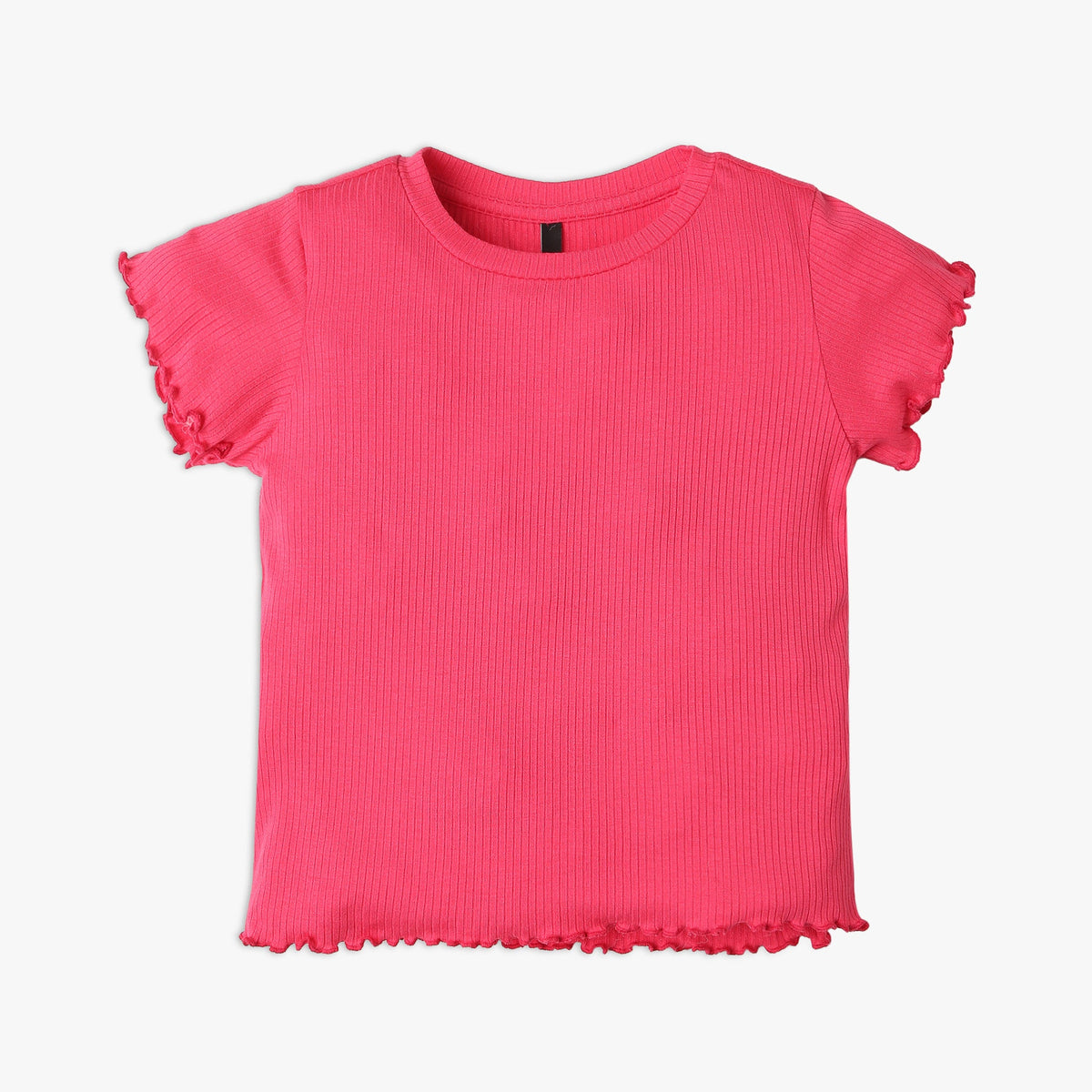 Girl's Regular Fit Solid T-Shirt