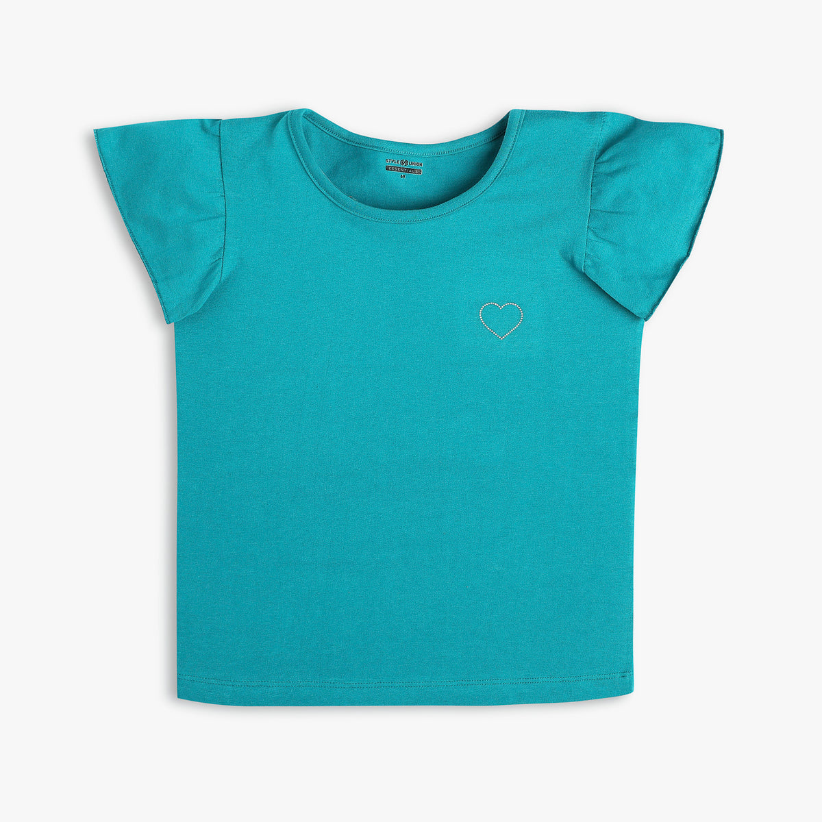 Girls Regular Fit Solid T-Shirt