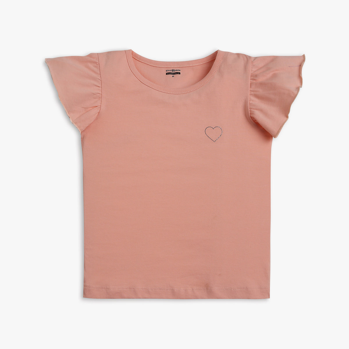 Girls Regular Fit Solid T-Shirt