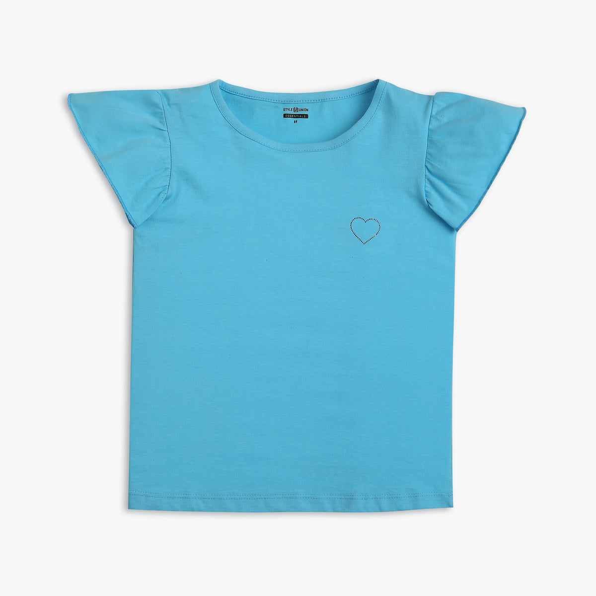 Girls Regular Fit Solid T-Shirt