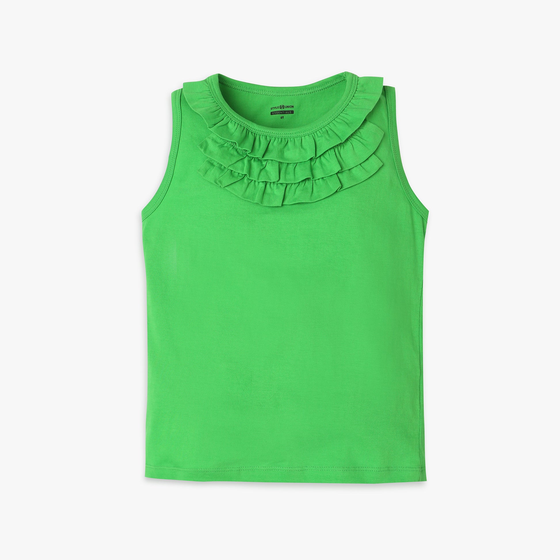 Girls Regular Fit Solid T-Shirt