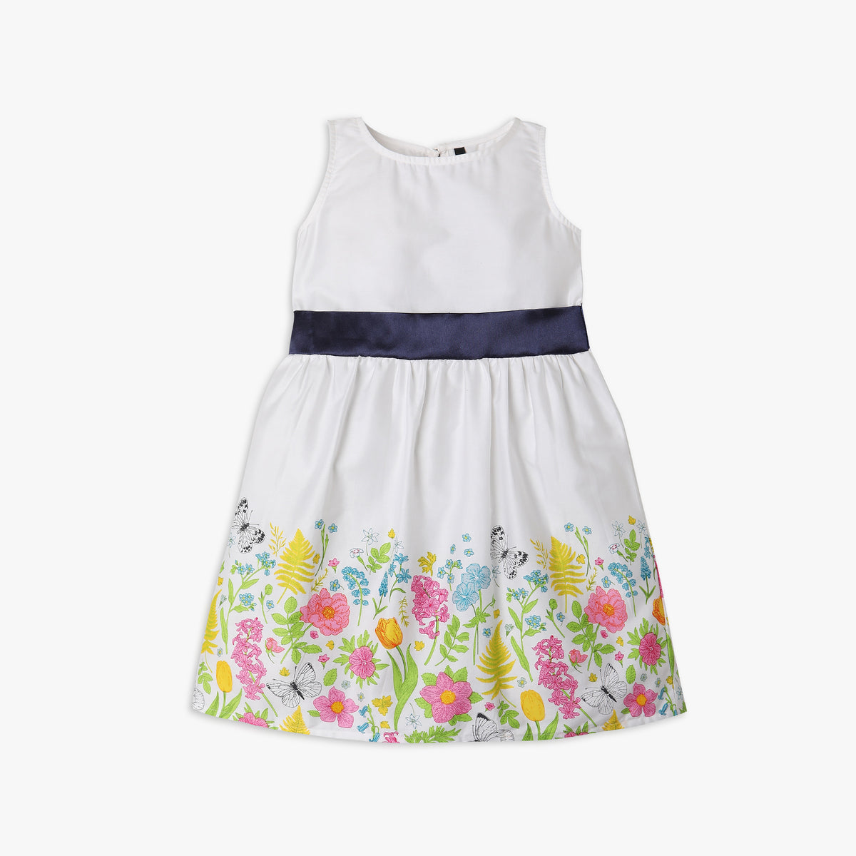 Girl's Regular Fit Printed Frock