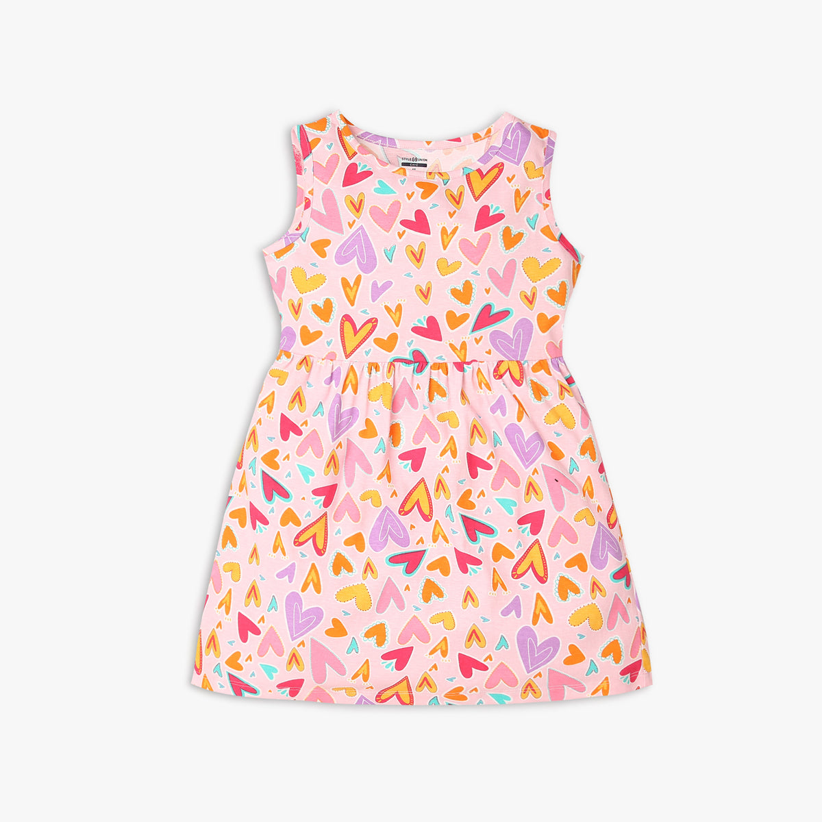 Girl's Regular Fit Printed Frock