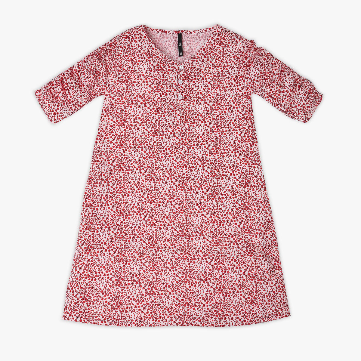 Girl's Regular Fit Printed Frock