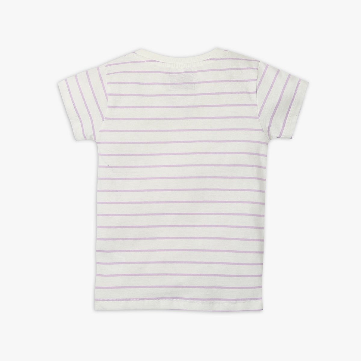 Girl's Regular Fit Striped T-Shirt