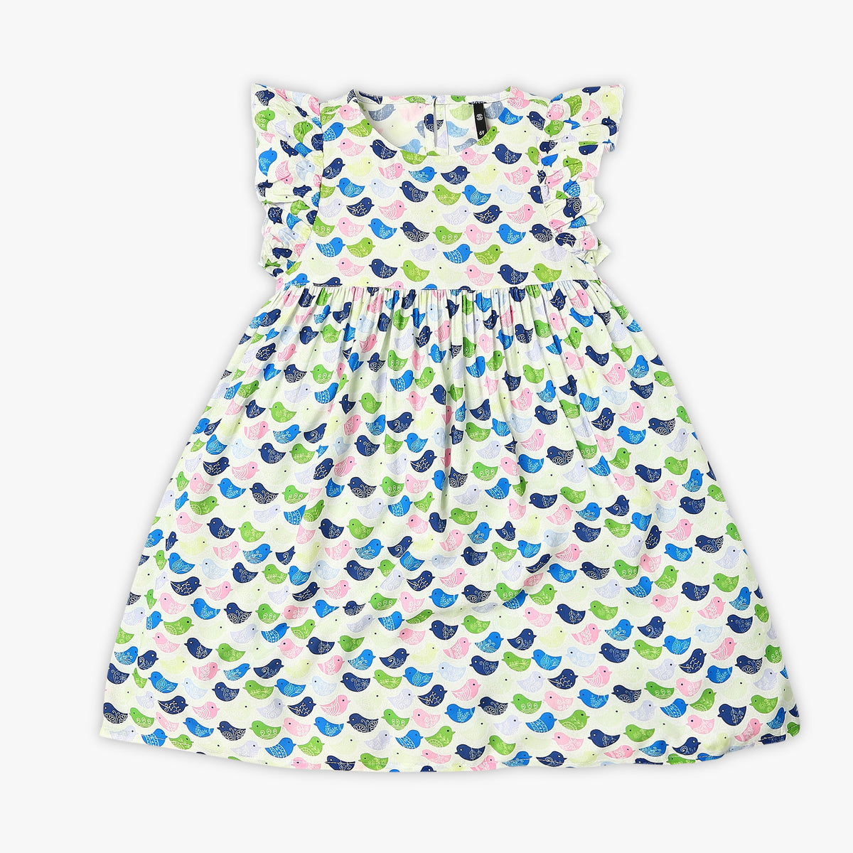 Girl's Regular Fit Printed Frock