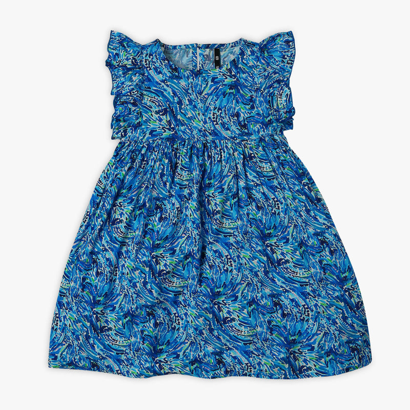 Girl's Regular Fit Printed Frock