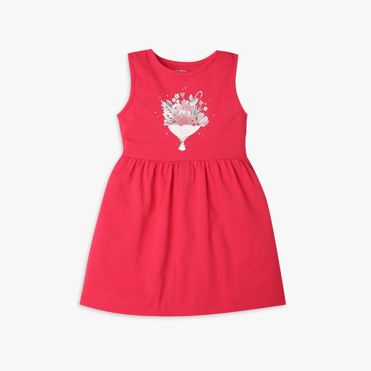 Girl's Regular Fit Graphic Frock