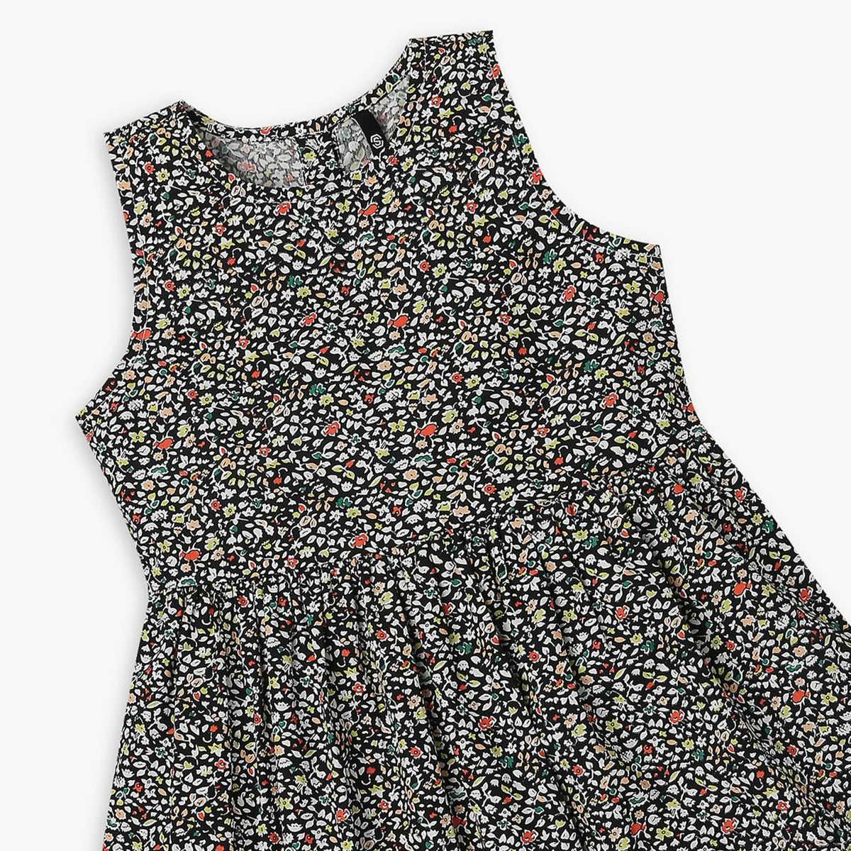 Girl's Regular Fit Printed Frock