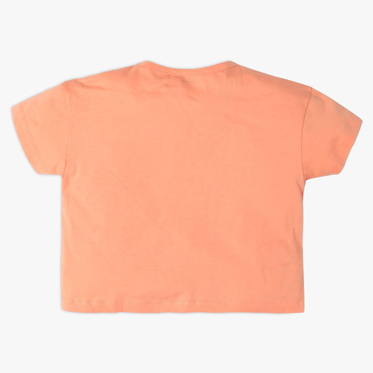 Girl Wearing Girl's Regular Fit Printed T-Shirt