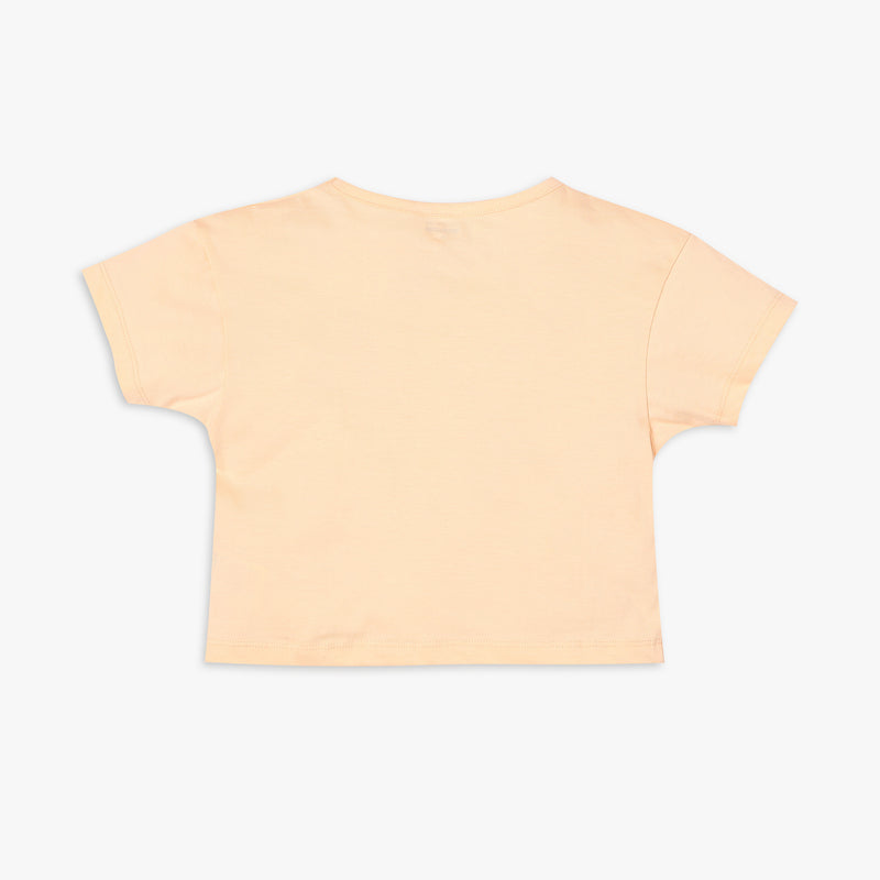 Girl's Regular Fit Printed T-Shirt