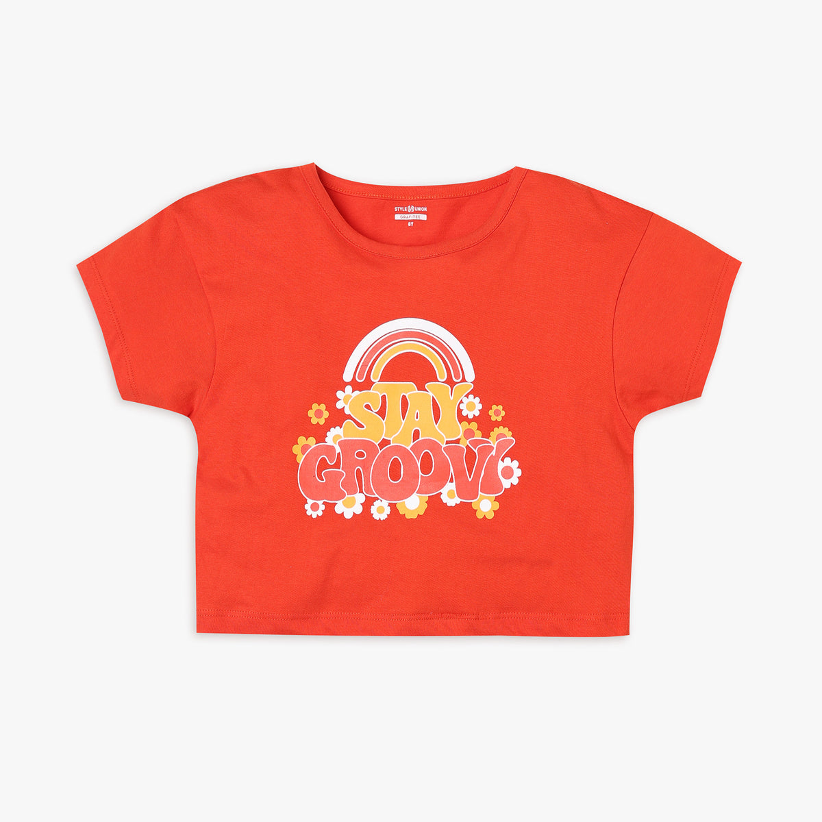 Girl's Regular Fit Printed T-Shirt