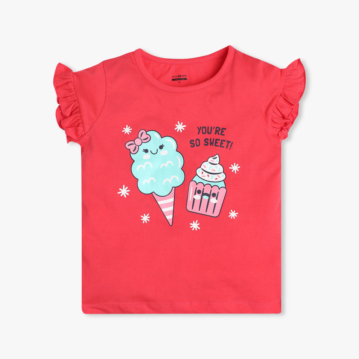 Girl's Regular Fit Graphic T-Shirt