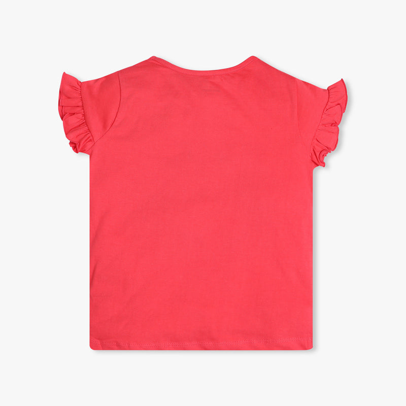 Girl's Regular Fit Graphic T-Shirt