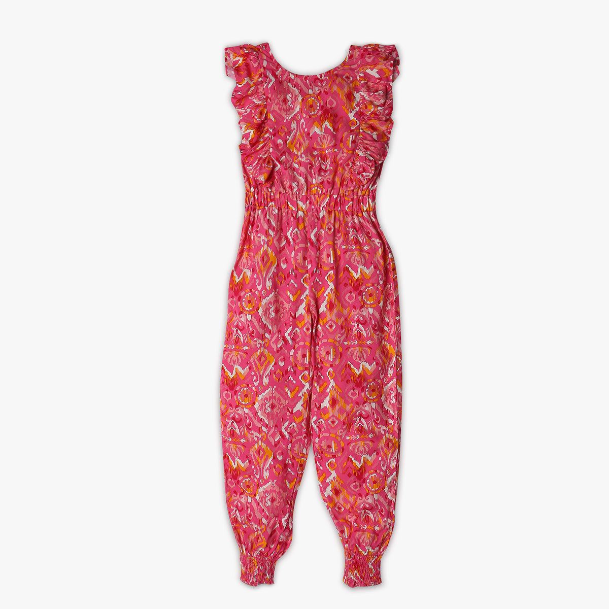 Girl's Regular Fit Printed Jumpsuit