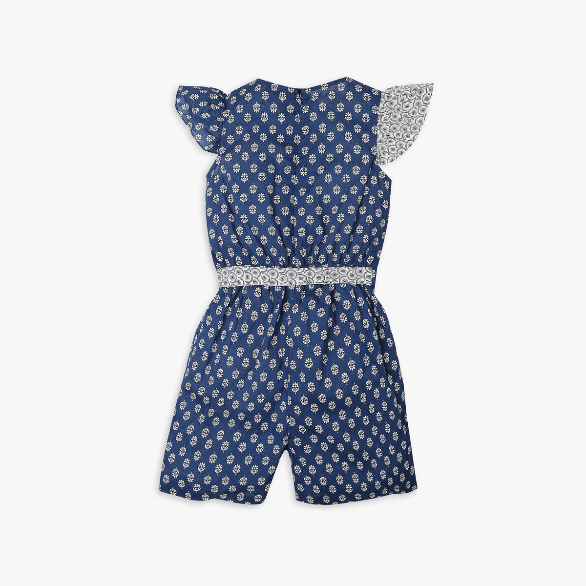 Girls Regular Fit Printed Jumpsuit