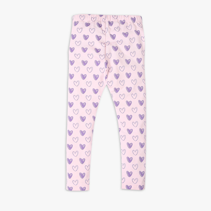 Girl's Skinny Fit Printed Mid Rise Legging