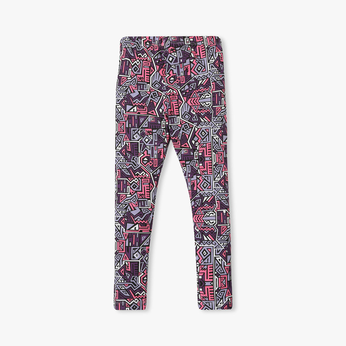 Girl's Skinny Fit Printed Mid Rise Leggings