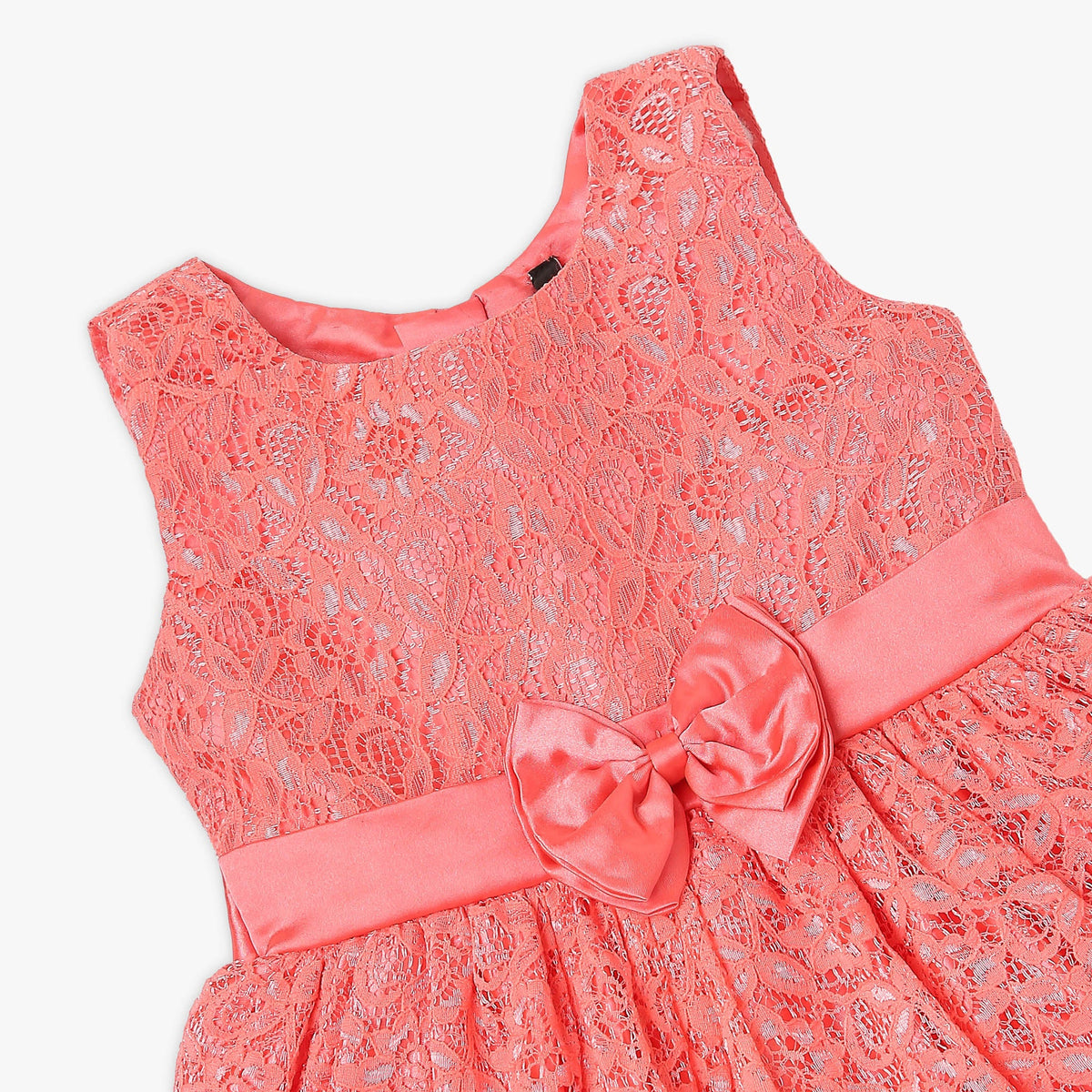 Girl's Regular Fit Embellished Frock