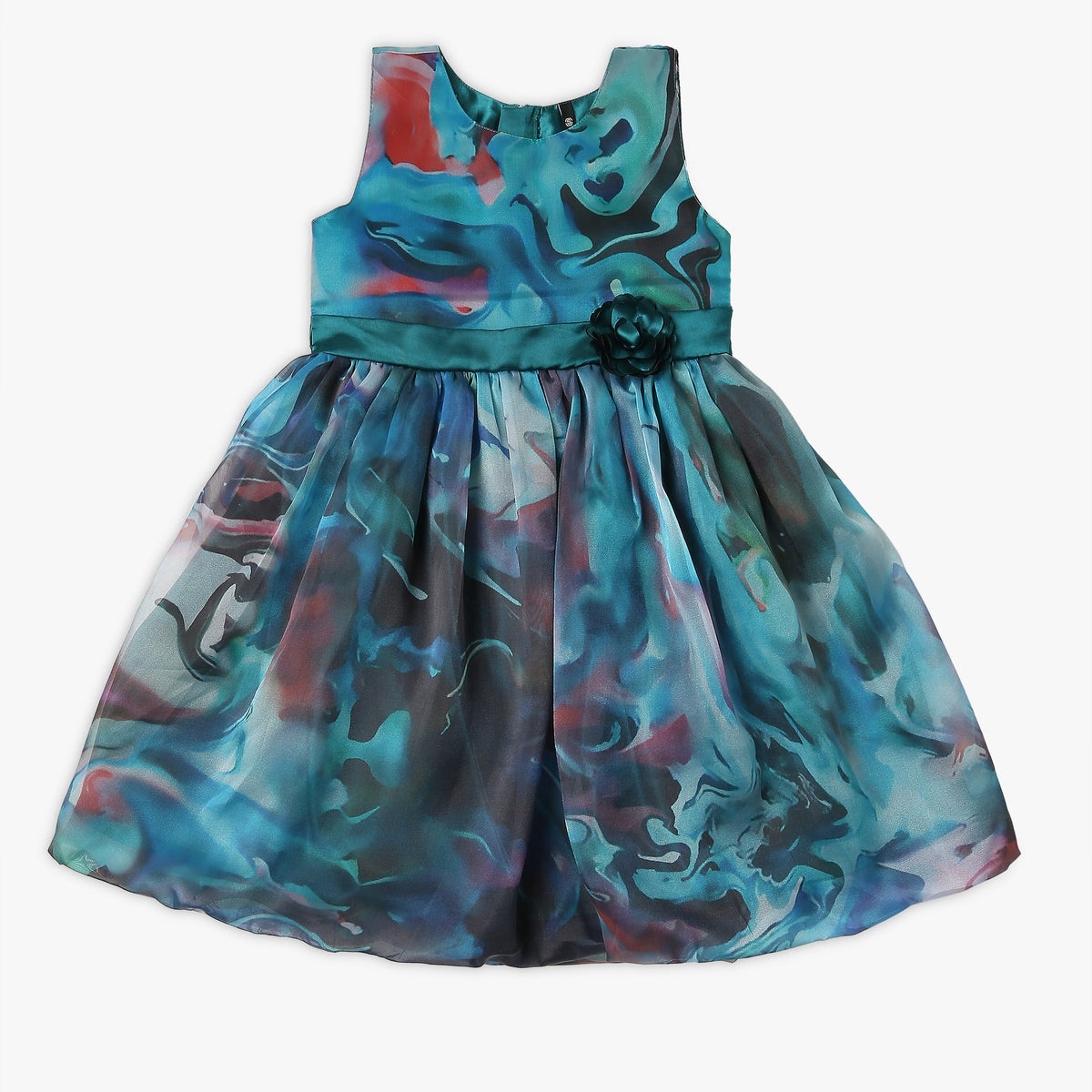 Girl's Regular Fit Printed Frock