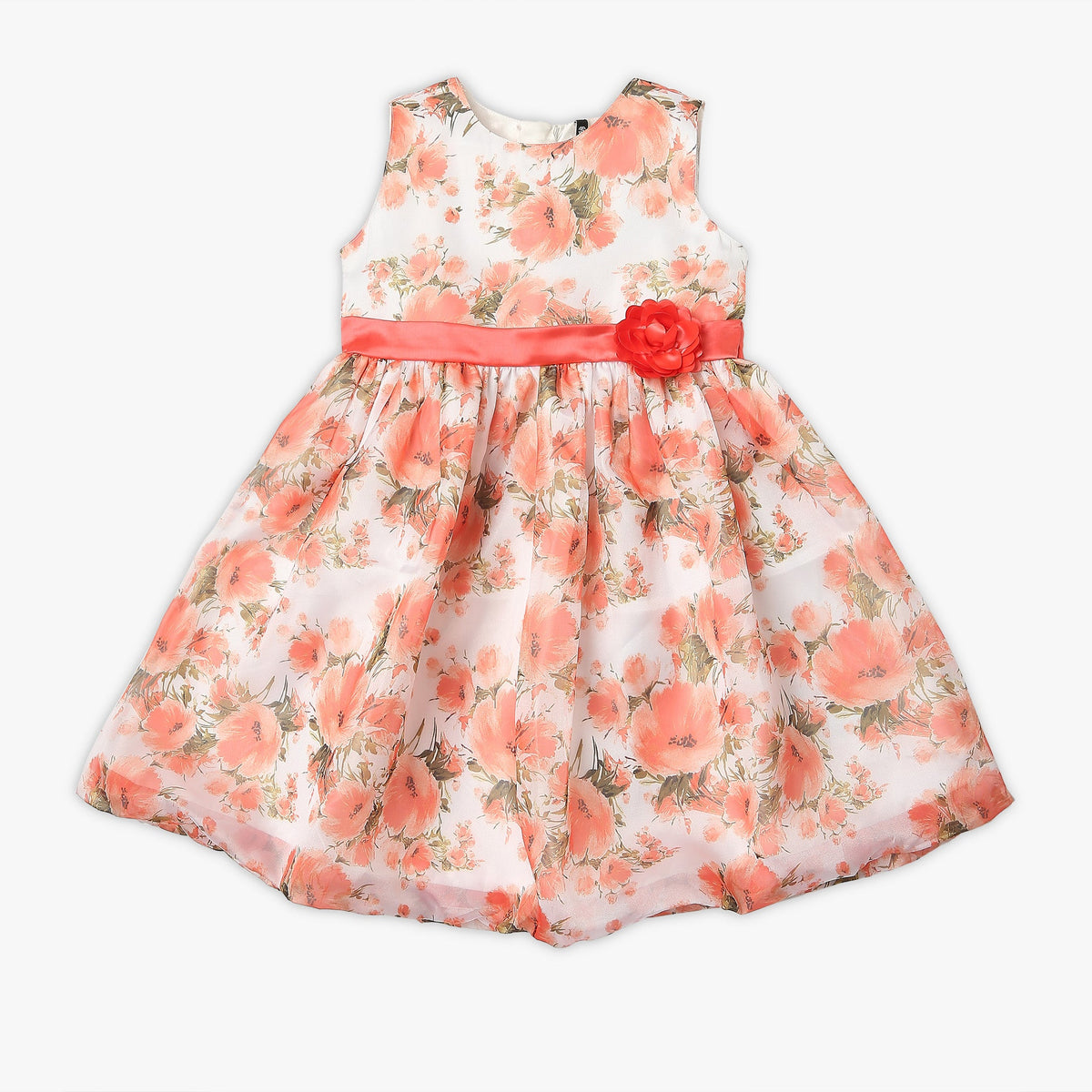 Girl's Regular Fit Printed Frock