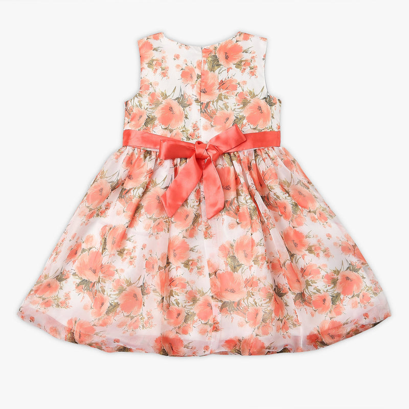 Girl's Regular Fit Printed Frock