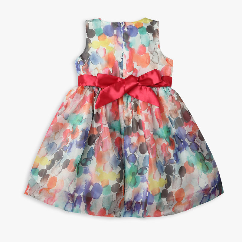 Girls Regular Fit Printed Frock