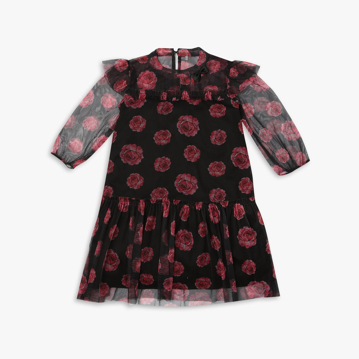 Girl's Regular Fit Printed Frock