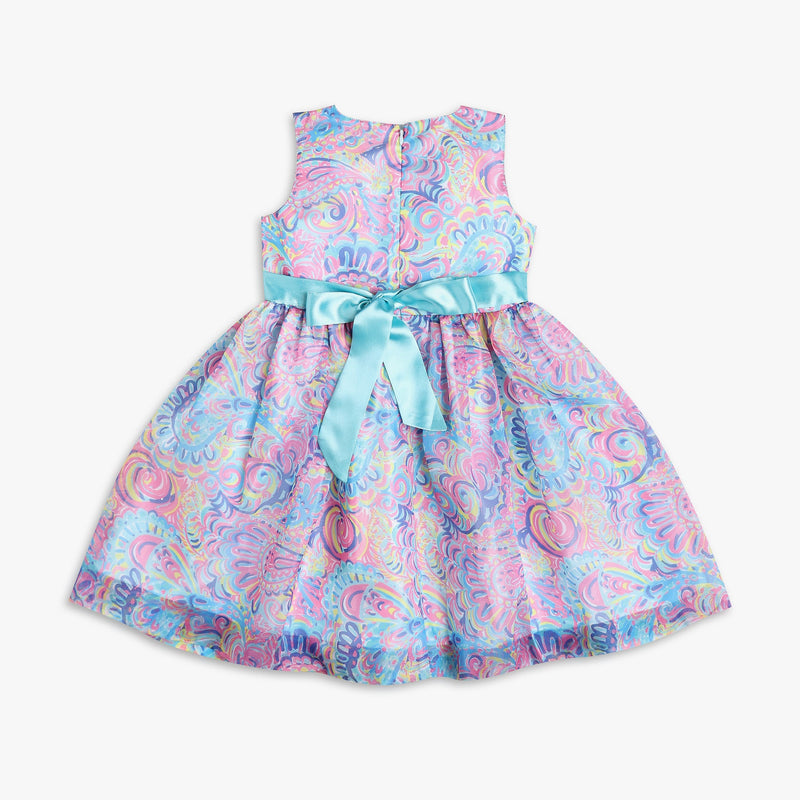 Girls Regular Fit Printed Frock