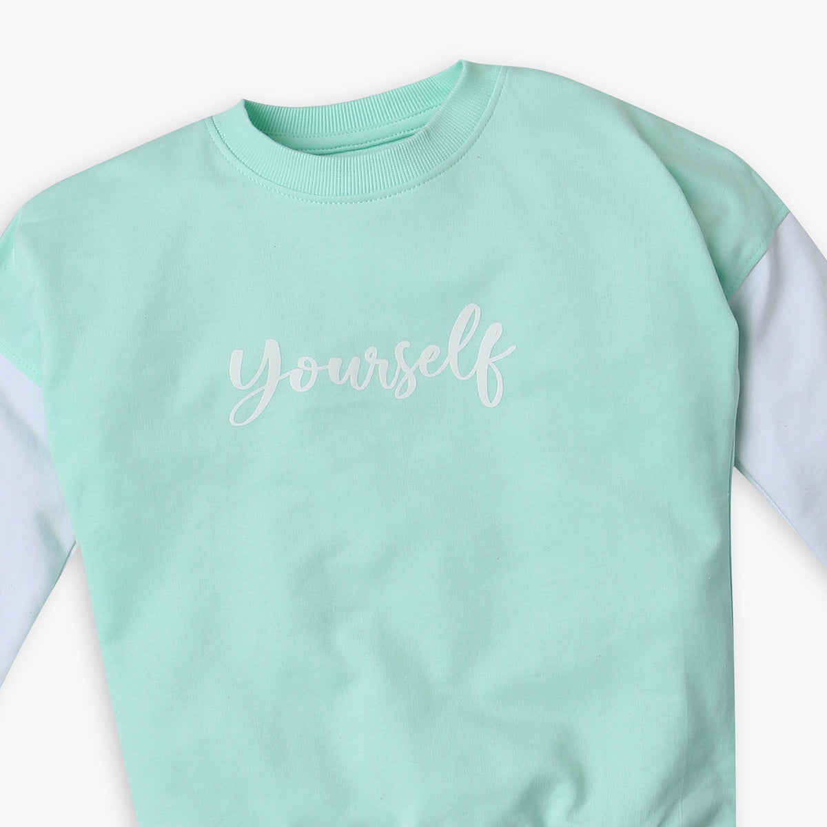 Girl's Regular Fit Printed Sweat Tees