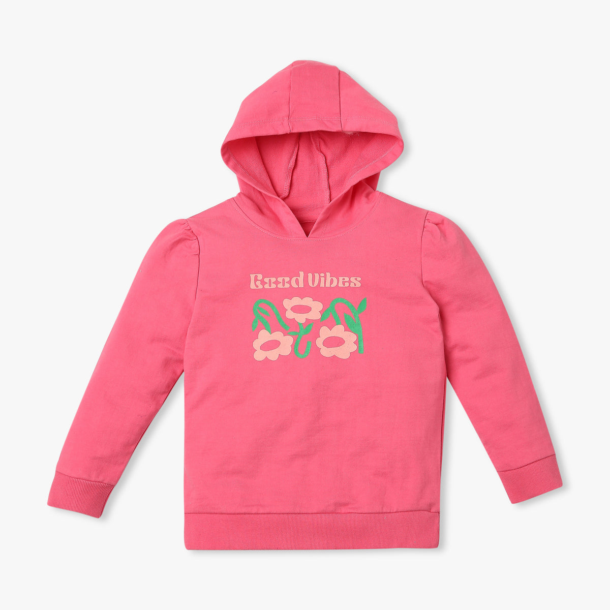 Girl's Regular Fit Printed Sweat Tees