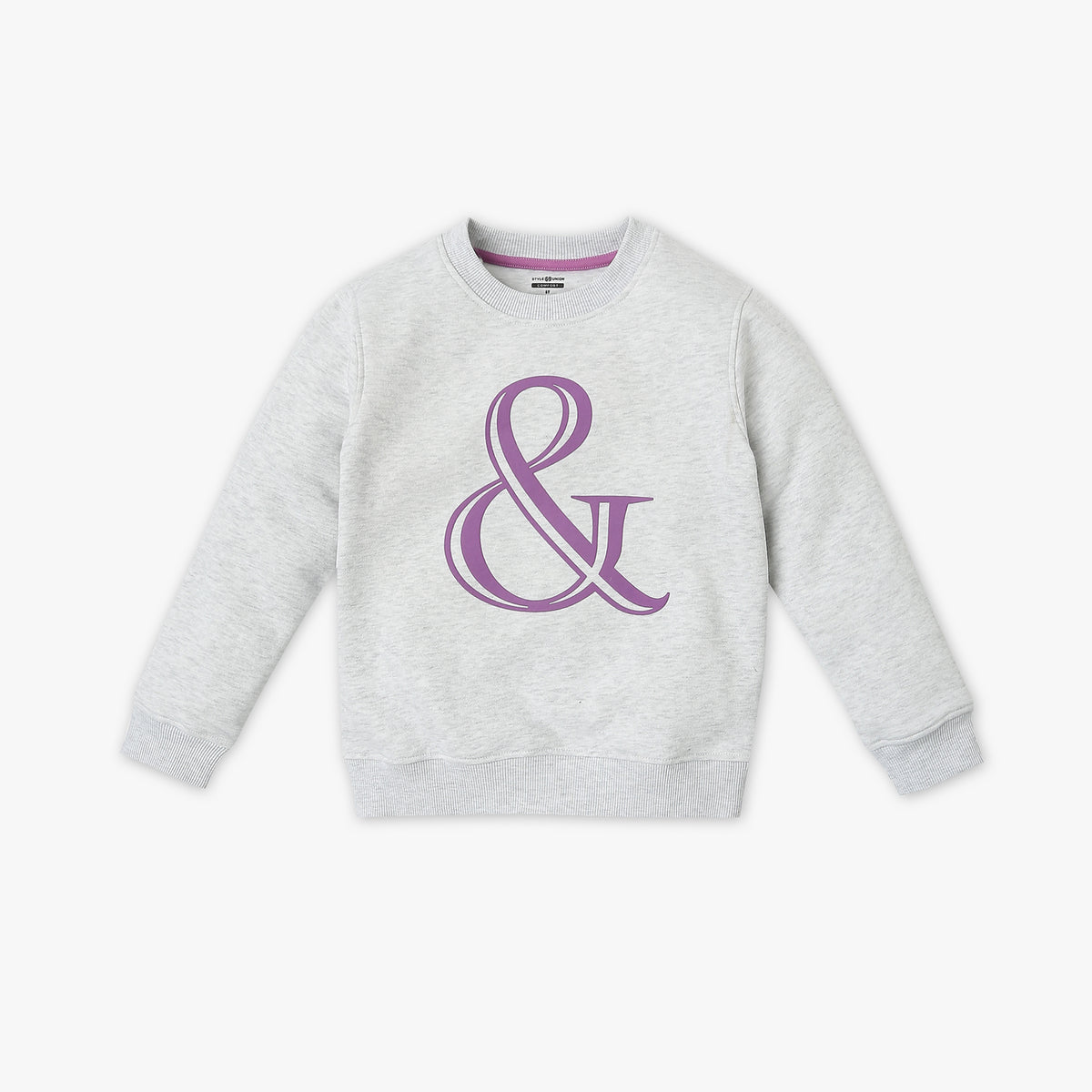 Girl's Regular Fit Graphic Sweat Tees