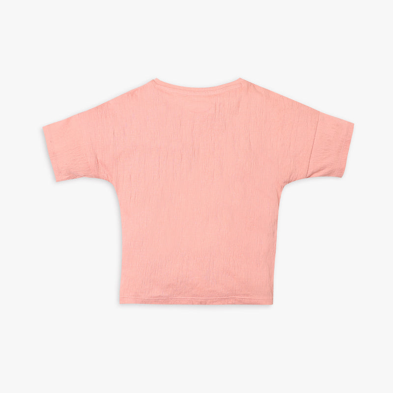 Girl's Regular Fit Solid T-Shirt