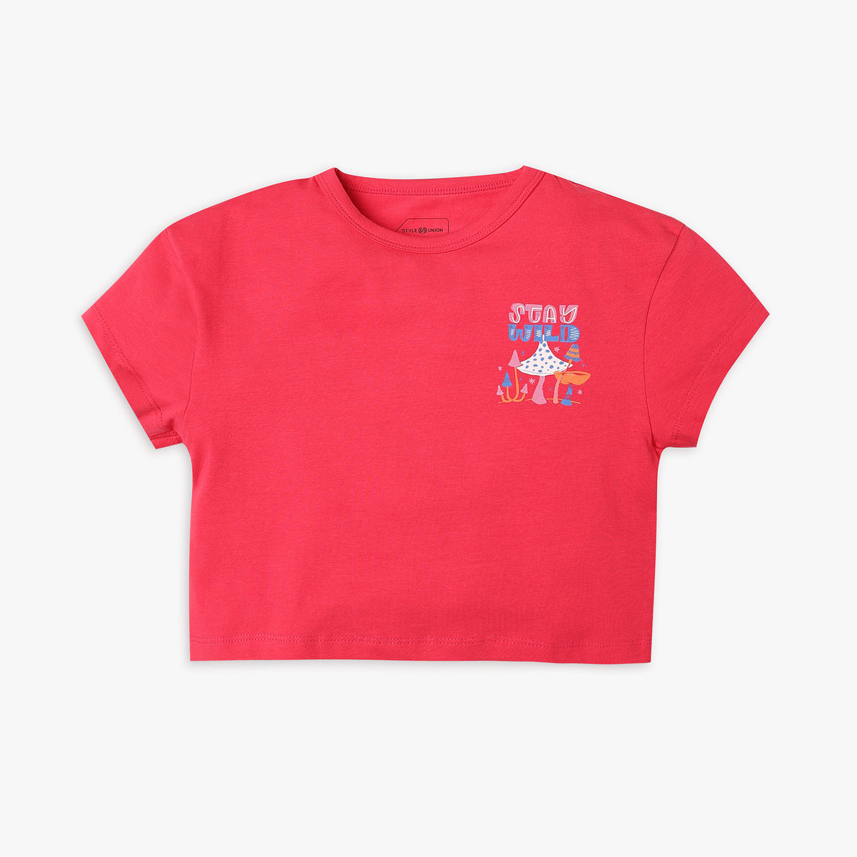 Girl's Regular Fit Printed T-Shirt