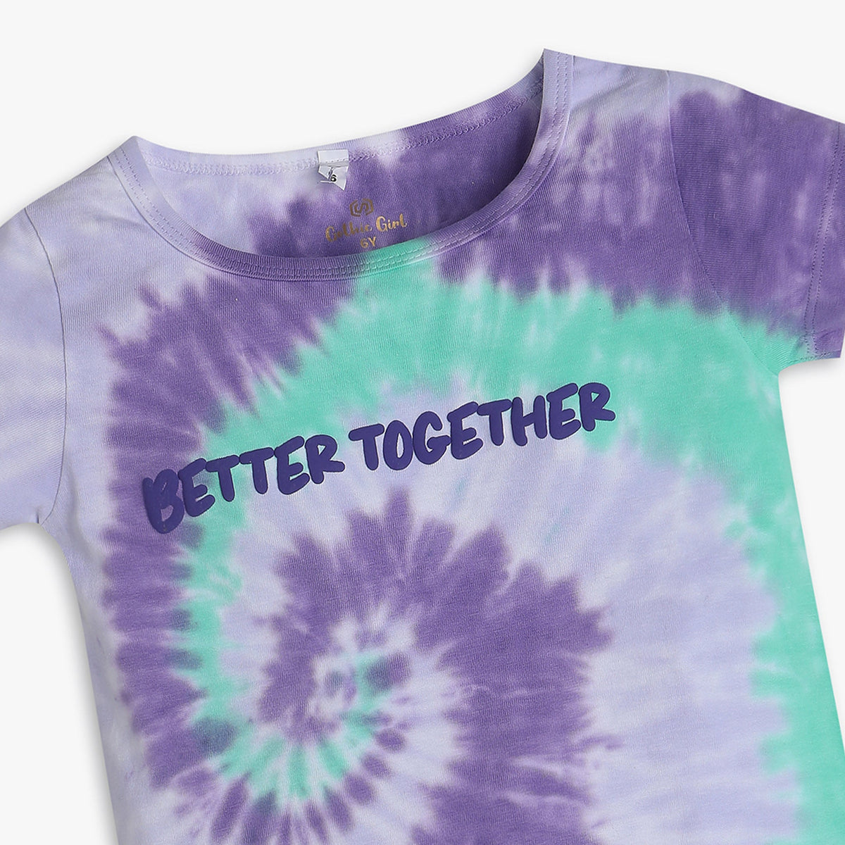 Girls Regular Fit Tie - Dye T-Shirt