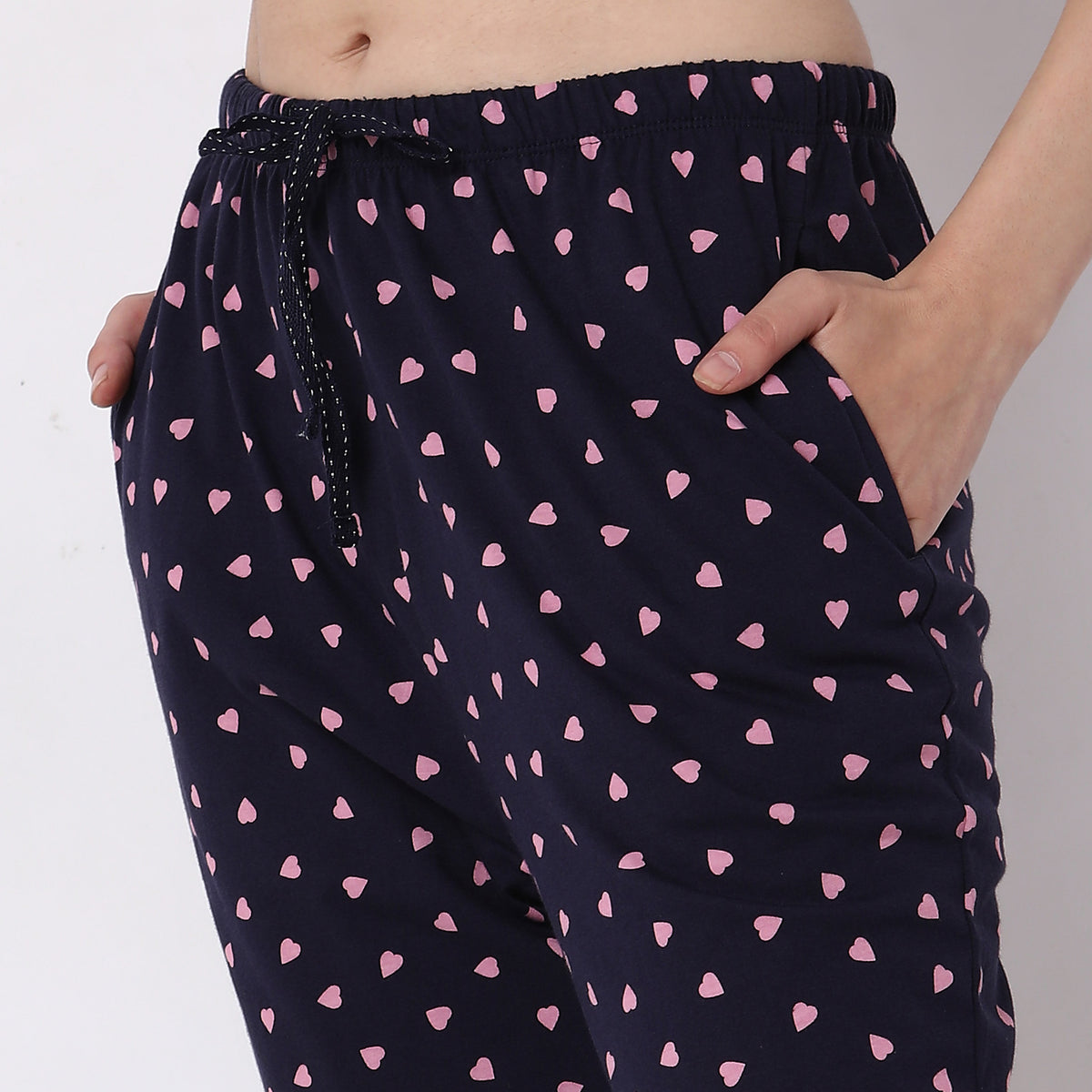 Regular Fit Printed Mid Rise Pyjamas