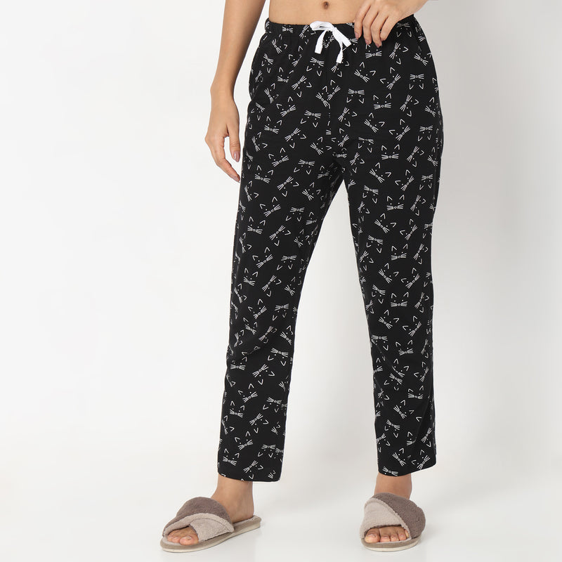 Regular Fit Animal Print Pyjamas