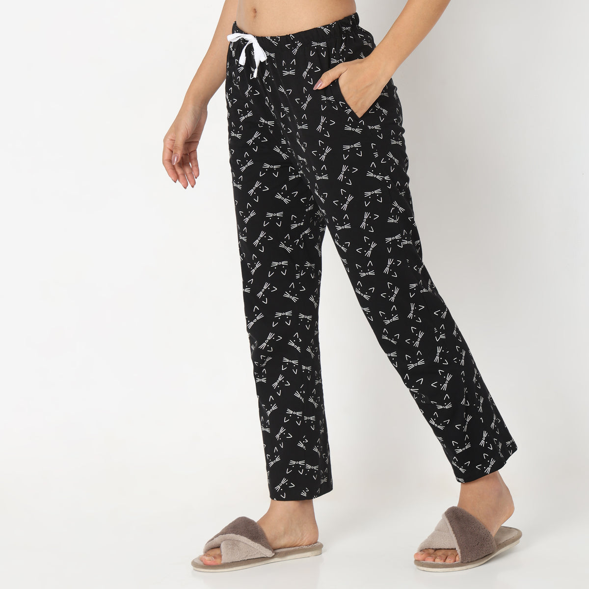 Regular Fit Animal Print Pyjamas