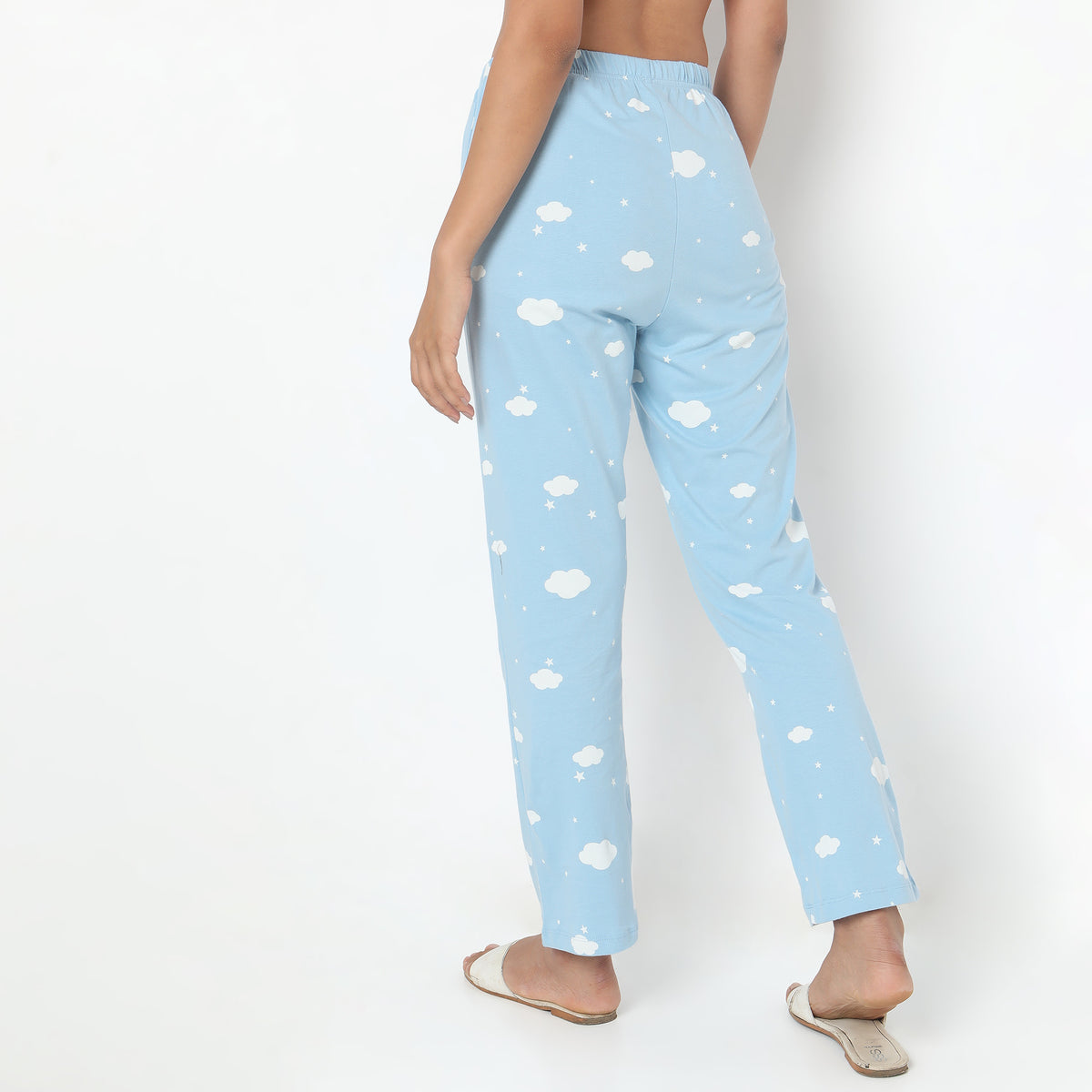 Regular Fit Printed Mid Rise Pyjamas