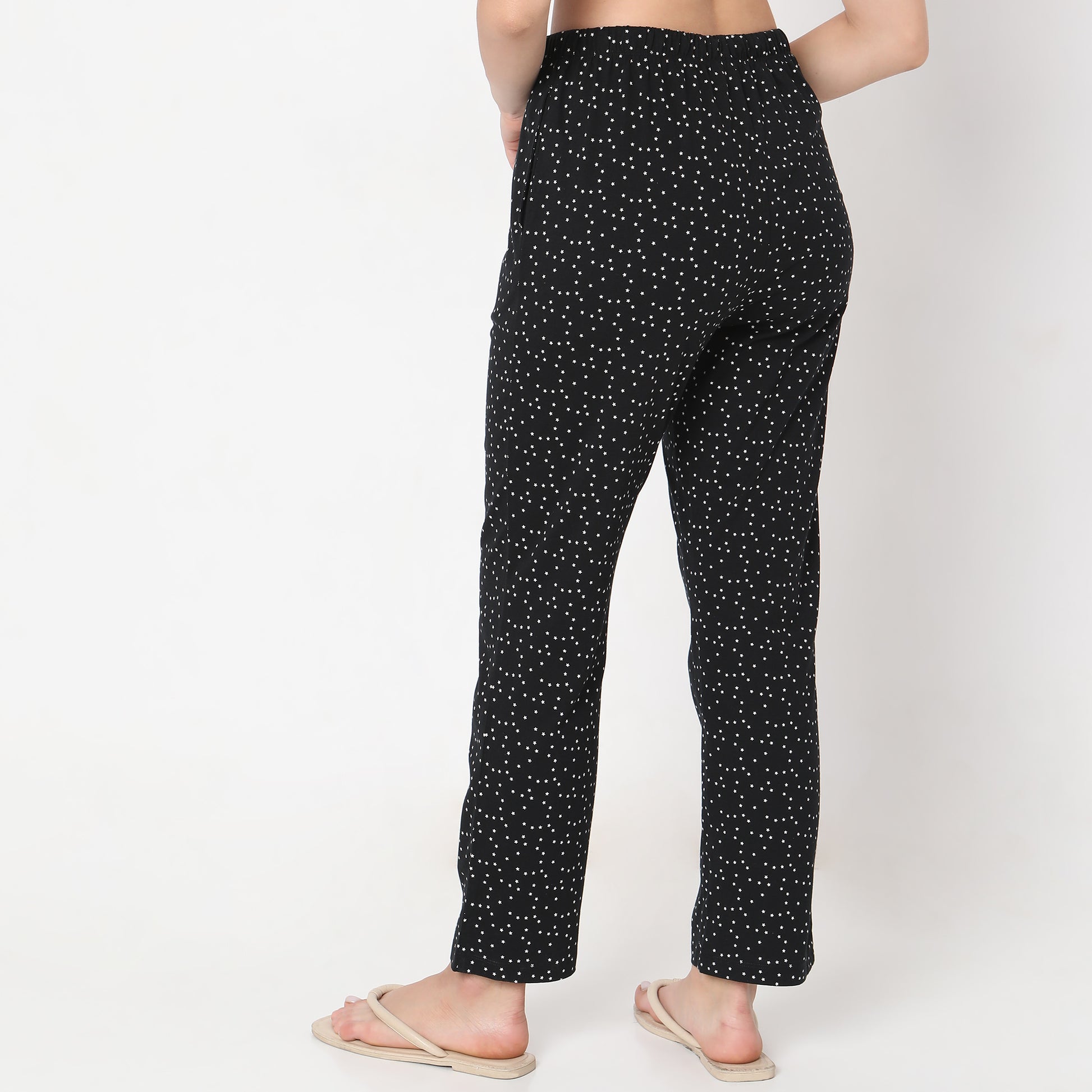 Regular Fit Printed Mid Rise Pyjamas