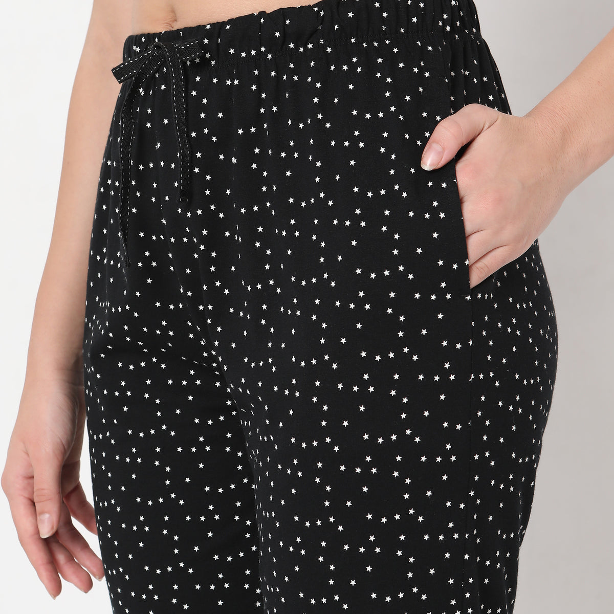 Regular Fit Printed Mid Rise Pyjamas