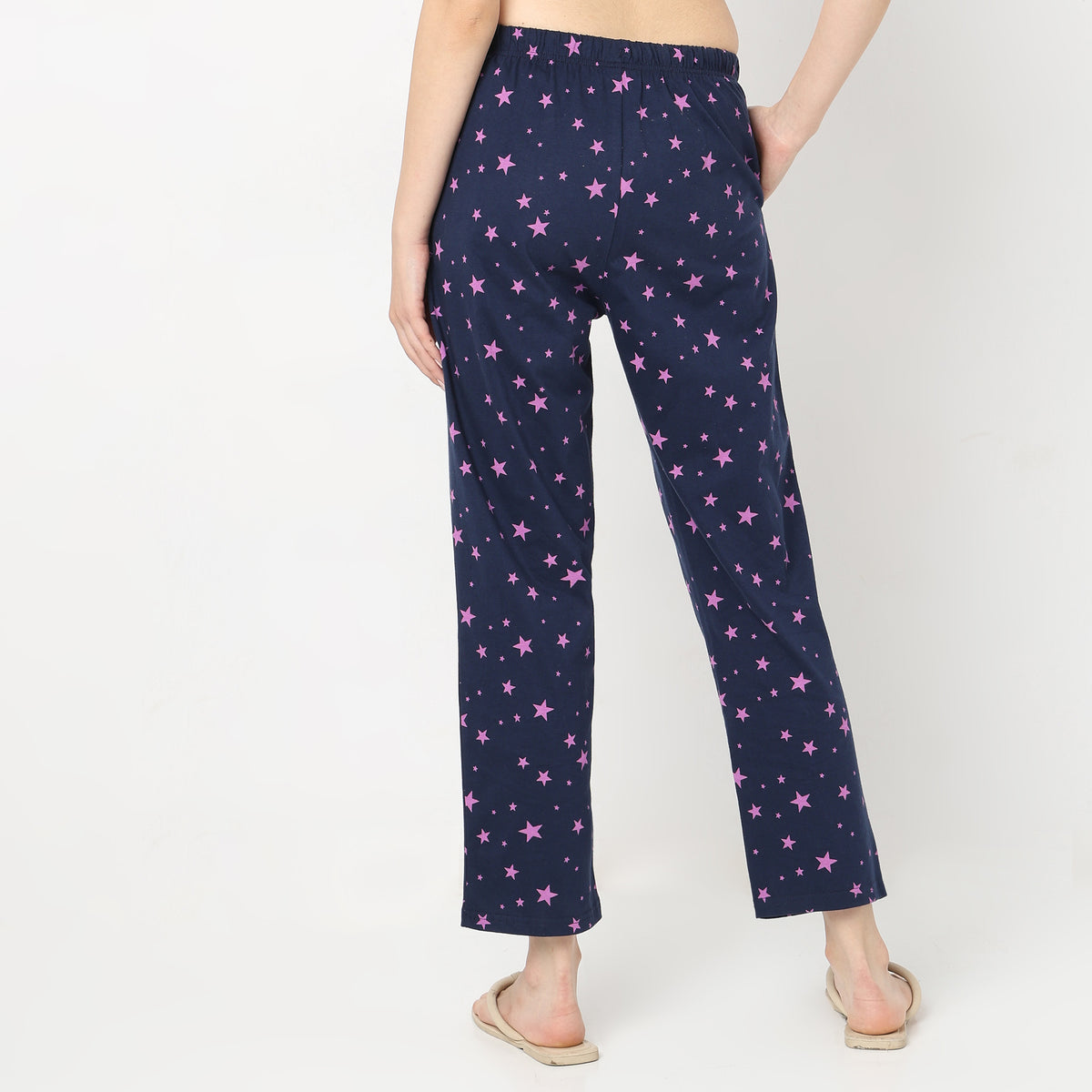 Regular Fit Printed Mid Rise Pyjamas