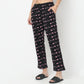 Regular Fit Printed Mid Rise Pyjamas