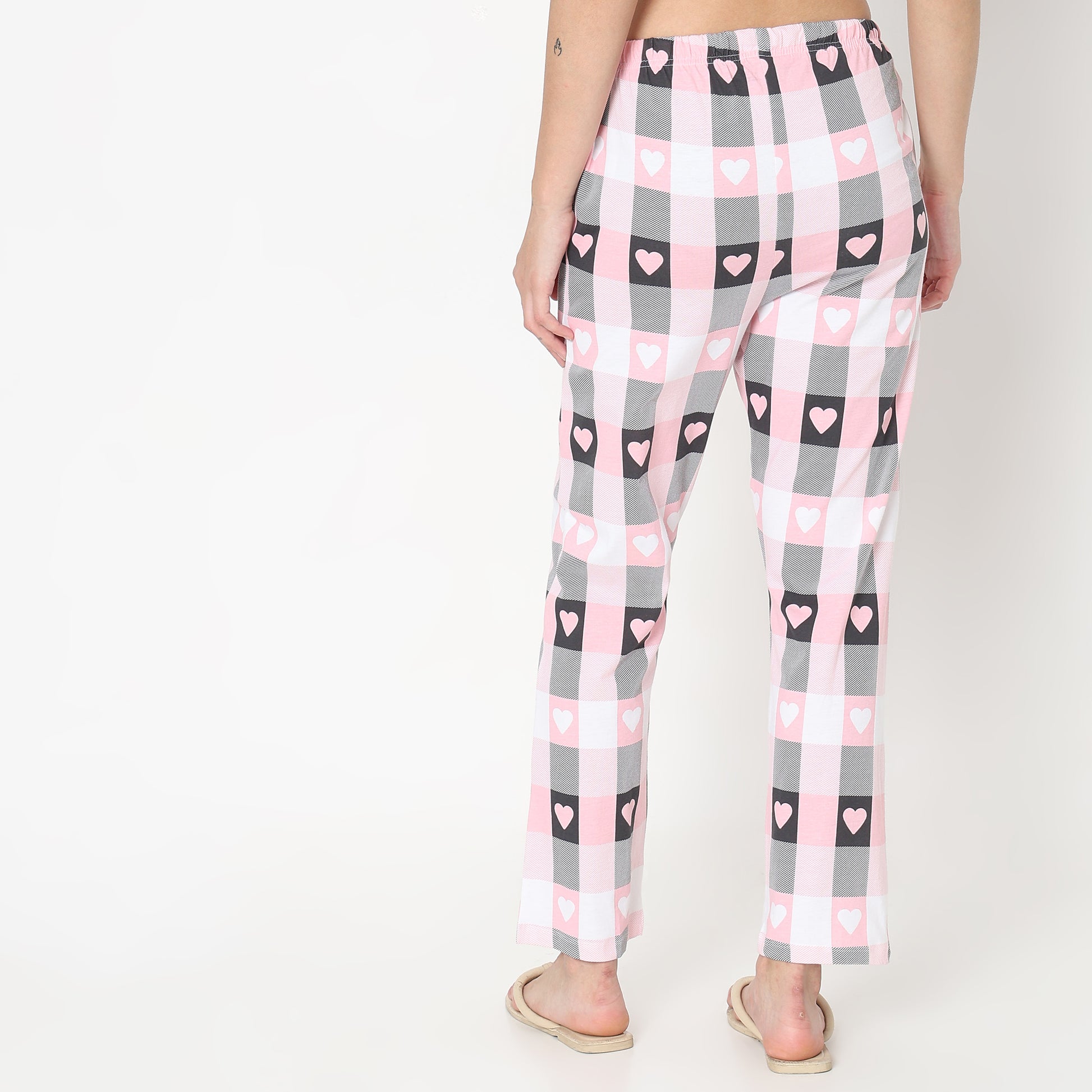 Regular Fit Printed Mid Rise Pyjamas