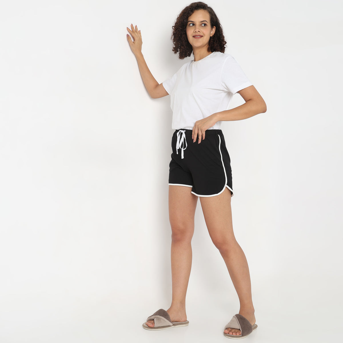 Regular Fit Solid Shorts